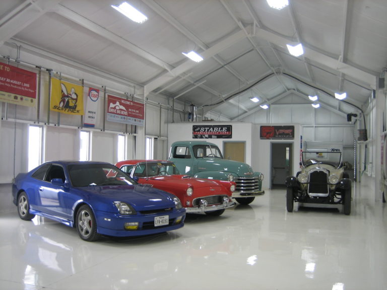 Collector cars stored at The Stable Performance Cars in Alpine, TX