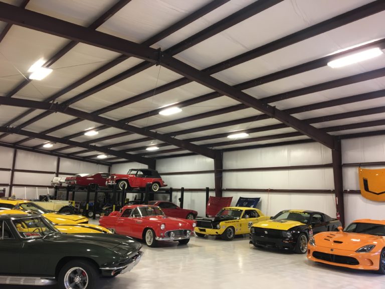 Collector cars stored at The Stable Performance Cars in Alpine, TX