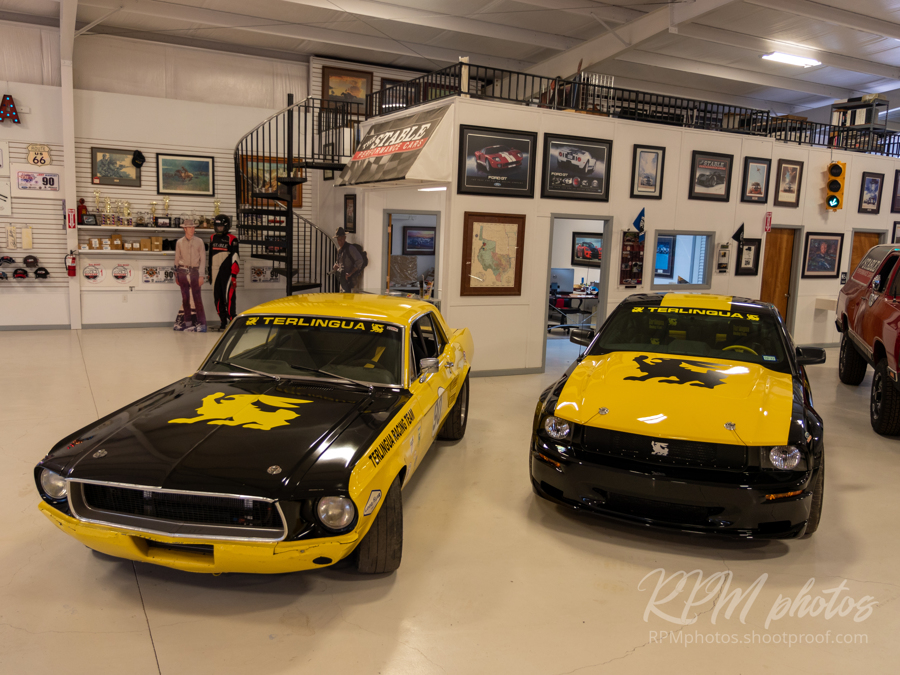 Two Terlingua Racing Team vehicles on display at The Stable Performance Cars in Alpine TX